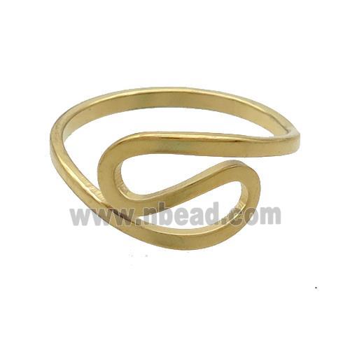 Stainless Steel Rings Gold Plated