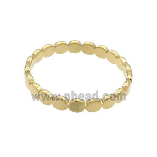 Stainless Steel Rings Gold Plated