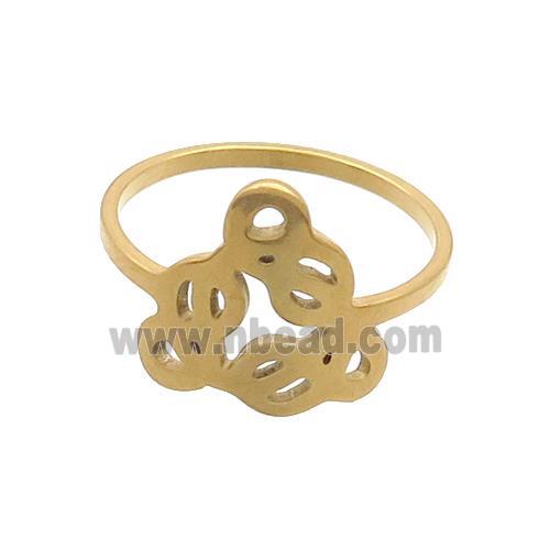 Stainless Steel Rings Gold Plated