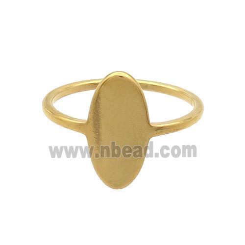 Stainless Steel Rings Gold Plated