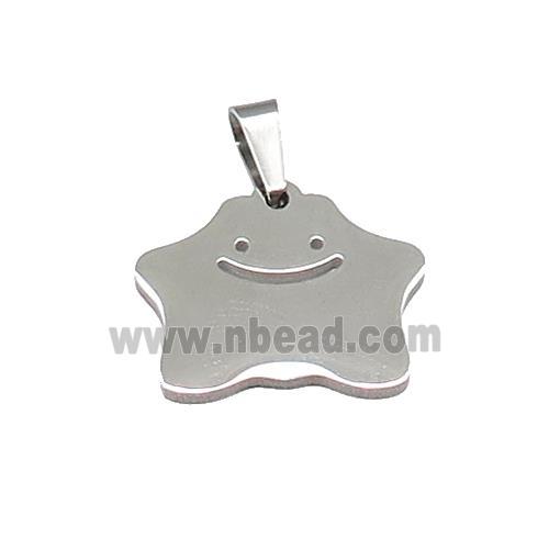 Raw Stainless Steel Pendant Halloween Ghost