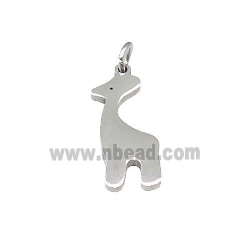 Giraffee Charms Stainless Steel Pendant Raw