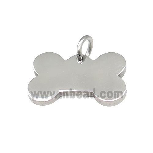 Bone Blank Dog Tags Raw Stainless Steel Pendant