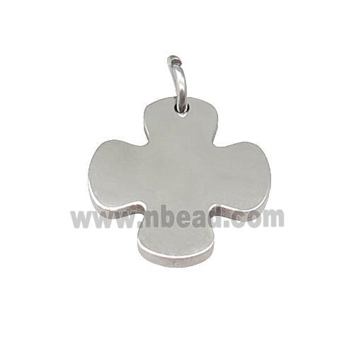 Raw Stainless Steel Cross Pendant