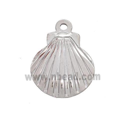 Raw Stainless Steel Sea Shell Charms Pendant