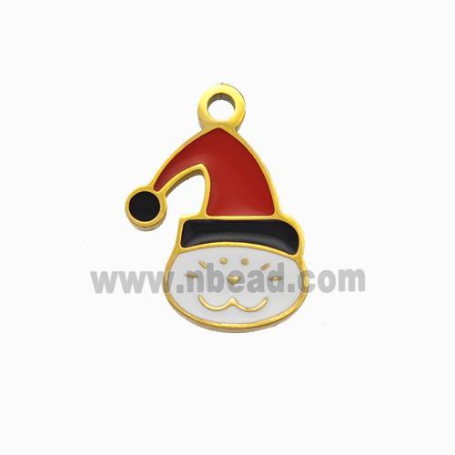 Halloween Cat Charms 304 Stainless Pendant Enamel Gold Plated