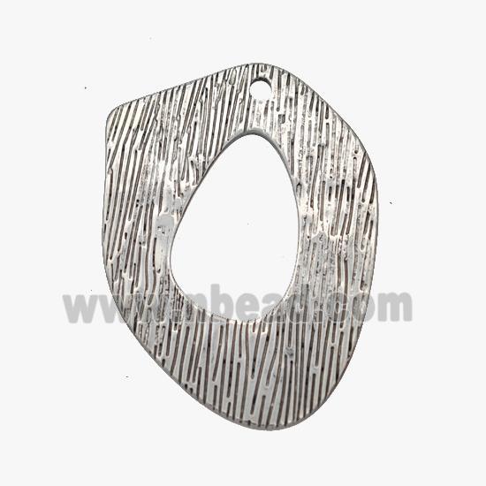 Raw Stainless Steel Pendant Brushed