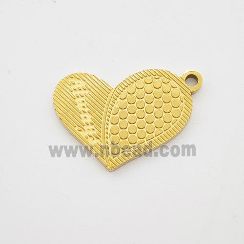 Stainless Steel Heart Penant Alway Love Gold Plated