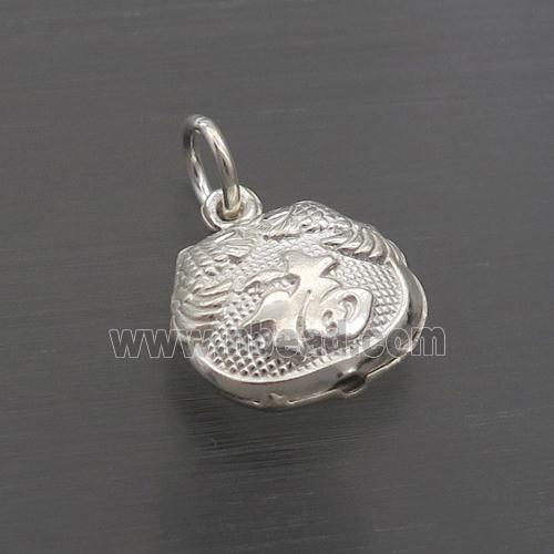 Sterling Silver Lucky Fu Pendant