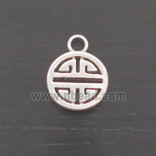 Sterling Silver Pendant Chinese Lucky