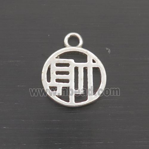 Sterling Silver Pendant Chinese Lucky