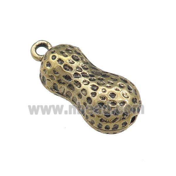 Tibetan Style Zinc Peanut Charms Pendant Antique Bronze