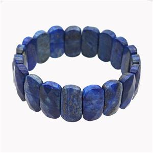 Natural Lapis Lazuli Bracelet Stretchy, approx 11-20mm