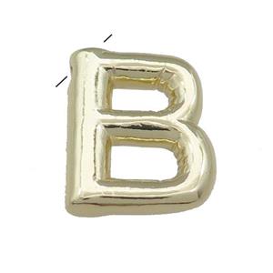 Copper Letter B Pendant Gold Plated, approx 15-21mm