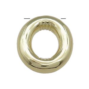 Copper Letter O Pendant Gold Plated, approx 15-21mm