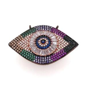 copper Eye pendant pave zircon, rose gold, approx 25-40mm