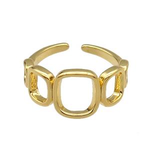 copper Ring gold plated, approx 5-10mm, 18mm dia