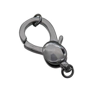 Copper Lobster Clasp Black Plated, approx 14-23mm