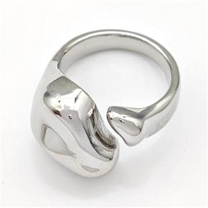 Copper Rings Platinum Plated, approx 9-15mm, 18mm dia