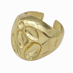 Copper Ring Gold Plated, approx 20mm, 18mm dia