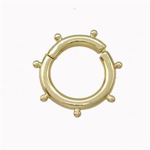 Copper Clasp Gold Plated, approx 13mm