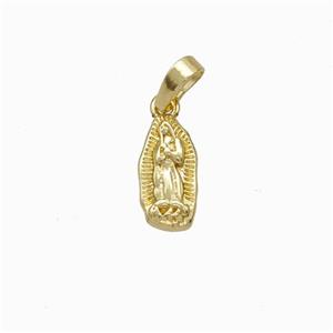 Jesus Charms Copper Pendant Gold Plated, approx 6-13mm