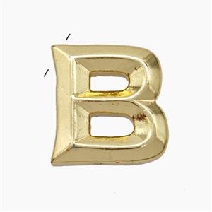 Copper Letter-B Pendant Gold Plated, approx 15-18mm