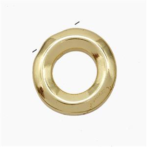 Copper Letter-O Pendant Gold Plated, approx 15-18mm