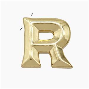 Copper Letter-R Pendant Gold Plated, approx 15-18mm