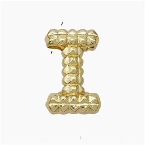 Copper Letter-I Pendant Gold Plated, approx 13-22mm