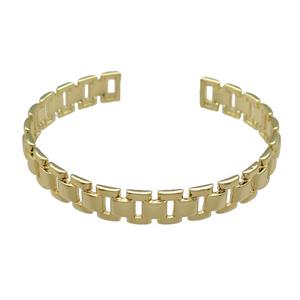 Copper Bangle Gold Plated, approx 8mm, 50-55mm