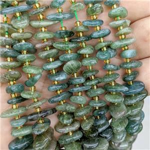 Natural Green Kyanite Chip Beads Freeform, approx 9-12mm