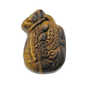 Tiger Eye Stone pendant, waterbottle, approx 24-36mm