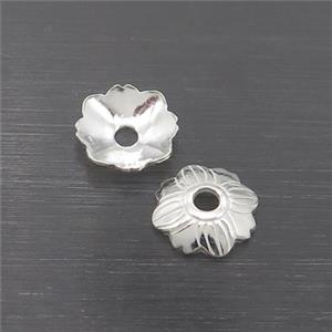 Sterling Silver Beadcaps, approx 8.5mm