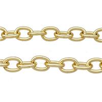 Copper Chain Gold Plated, approx 6-8mm