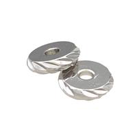 Copper Heishi Spacer Beads Platinum Plated, approx 8mm