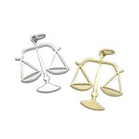 Copper Libra Pendant Charm Mixed, approx 18-22mm