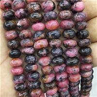 Natural Brazilian Rhodochrosite Beads Red Rondelle Square, approx 10-12mm