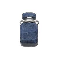 Natural Blue Sodalite Perfume Bottle Pendant, approx 10-18mm