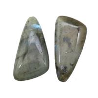 Natural Labradorite Triangle Pendant, approx 20-40mm
