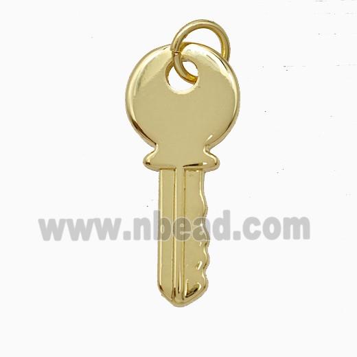 Copper Key Pendant Gold Plated