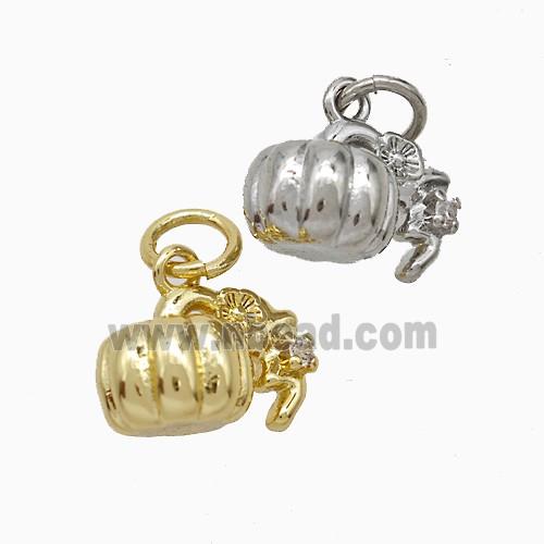 Copper Pumpkin Pendant Mixed