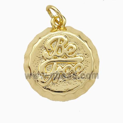 Copper BeFree Pendant Gold Plated