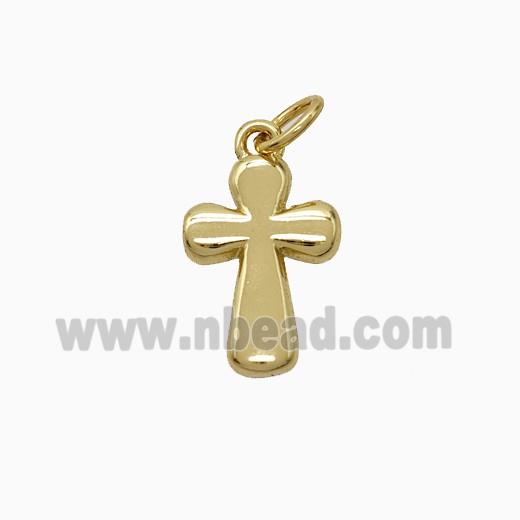 Copper Cross Pendant Gold Plated