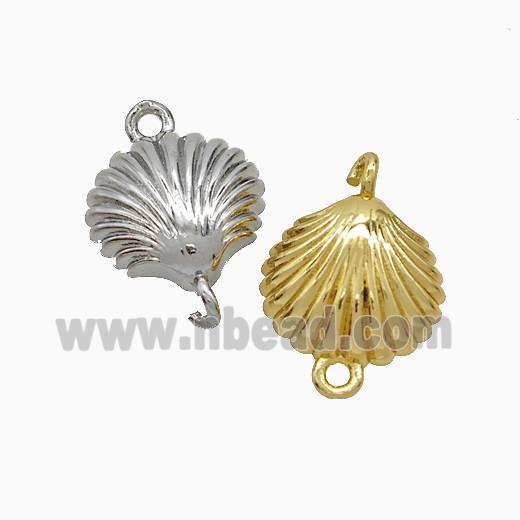 Copper Scallop Shell Connector Mixed