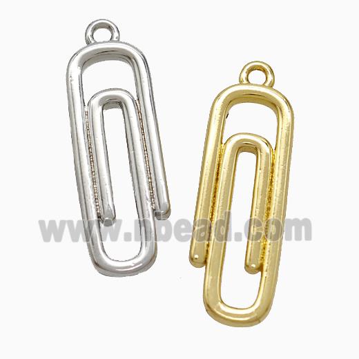 Copper Paperclip Pendant Mixed