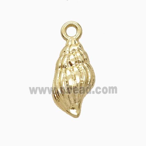 Copper Conch Shell Pendant Gold Plated