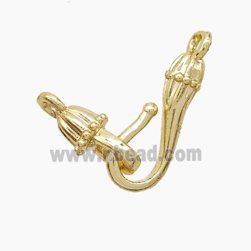 Copper Clasp Gold Plated