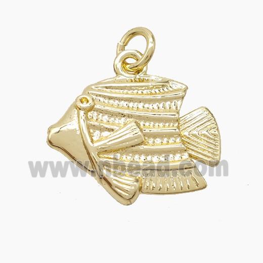 Copper Fish Pendant Gold Plated