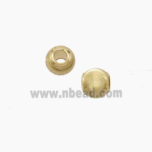 Copper Round Beads Gold Plated